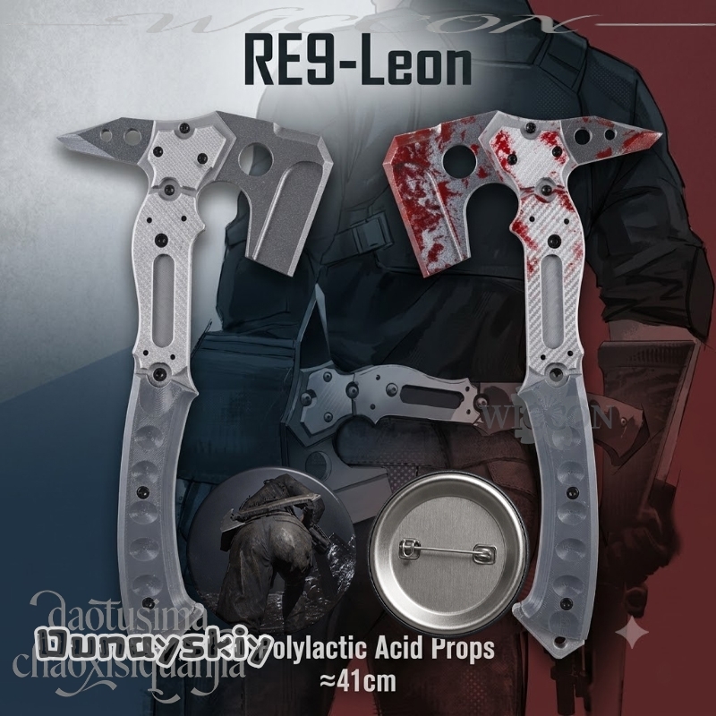 Cosplay Prop Pattern - Leonn Hoge Kwaliteit Nep Tactische Bijl