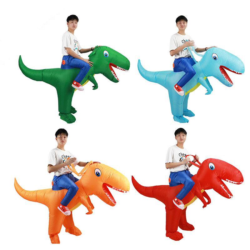Cosplay Prop Business - Opblaasbaar pak Rijdende dinosaurus Halloween Zakelijke