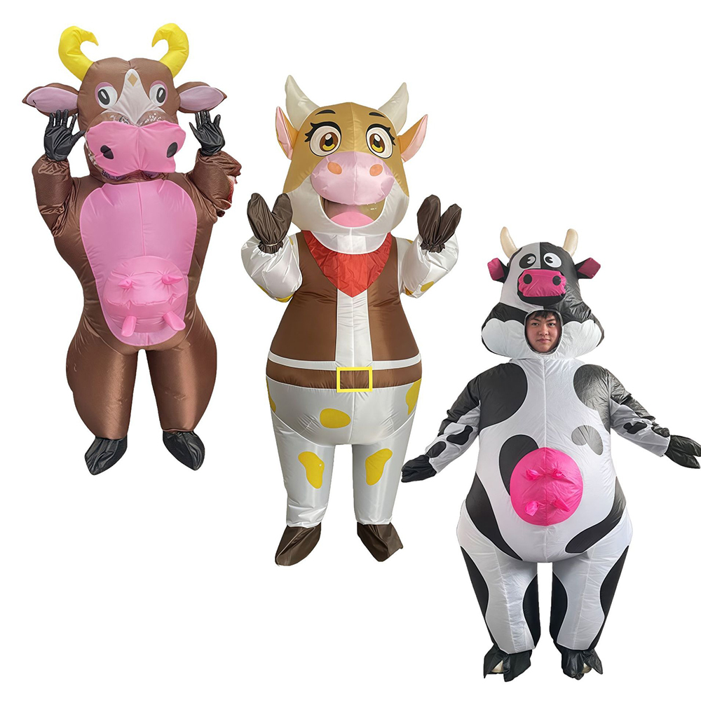Cosplay Prop Business - Cowboy Bull Koe Opblaasbaar pak Festivalfeest