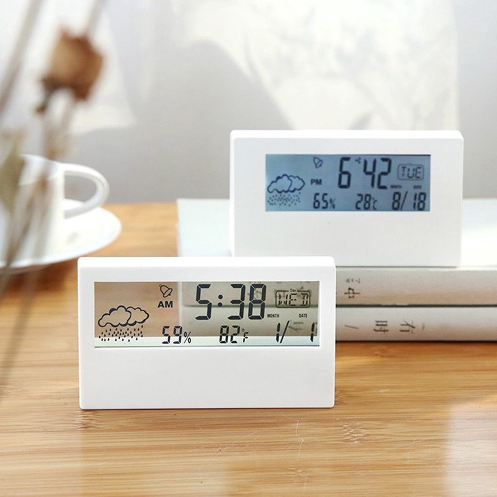 Worbla Thermoplastic - Thermo-hygrometer klok Creatieve weerweergave Elektronische wekker