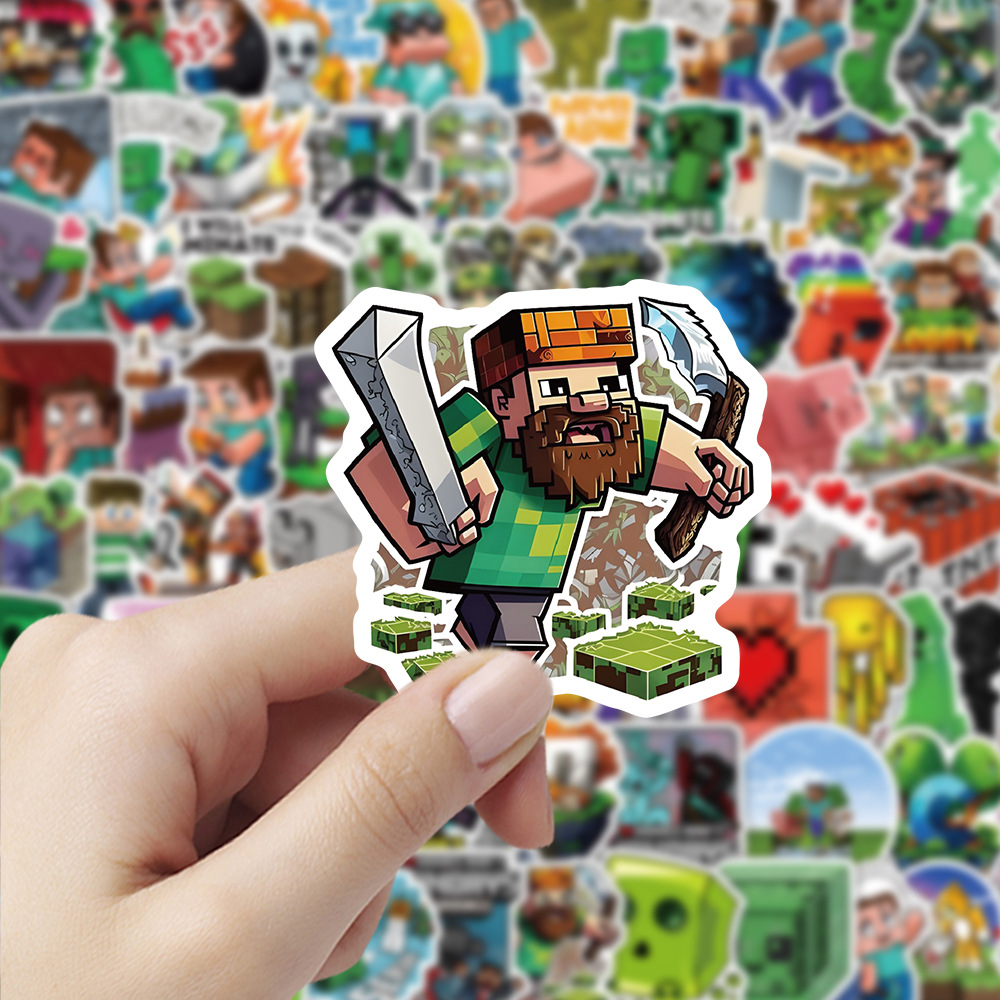104 stuks Minecraft Stickers C - Cosplay Prop Dagger recensie en prijs