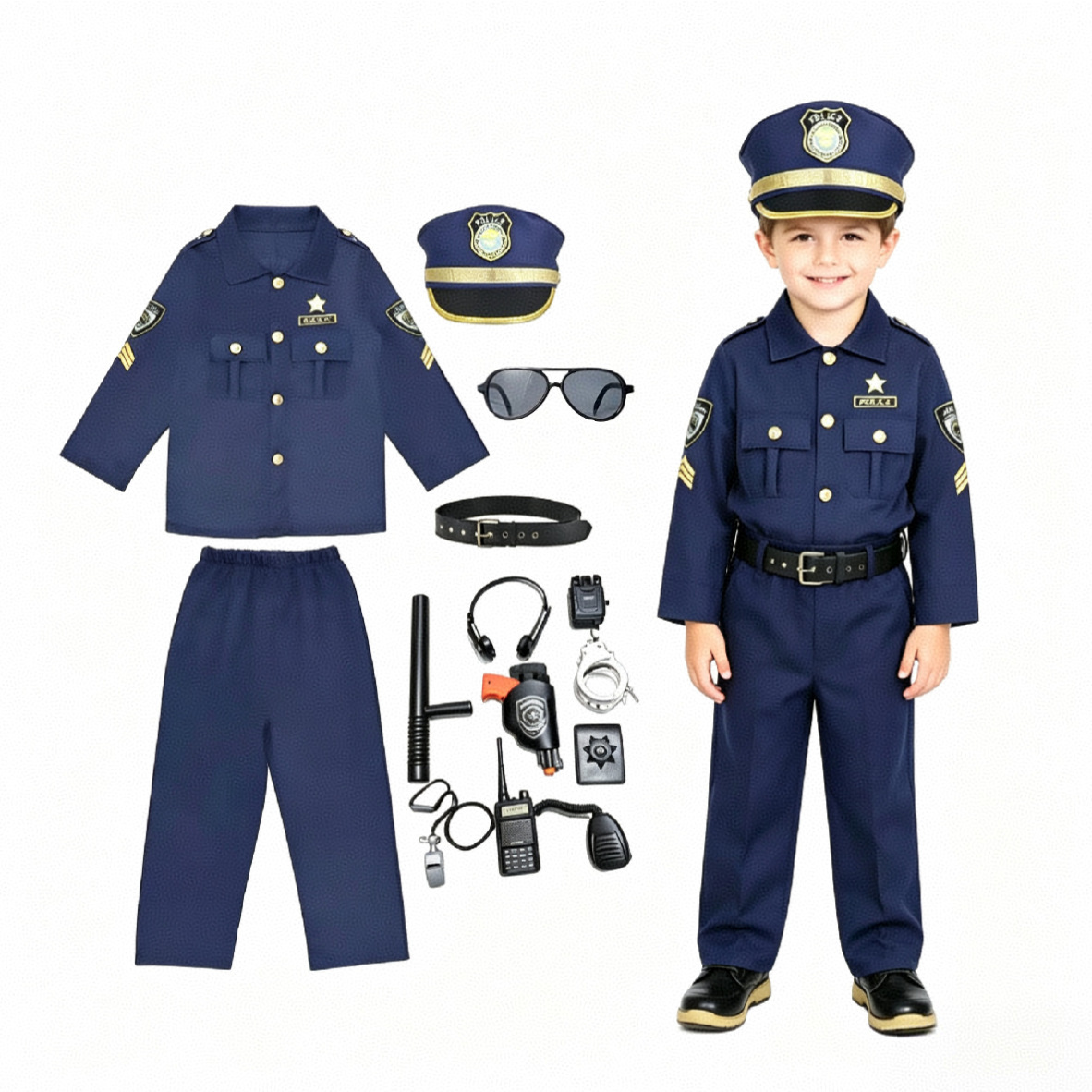Kinderen Politieagent Cosplay  - Cosplay Prop Kit recensie en prijs